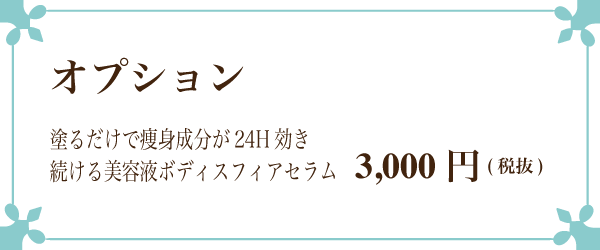 筋膜デトックスマッサージ・オプション